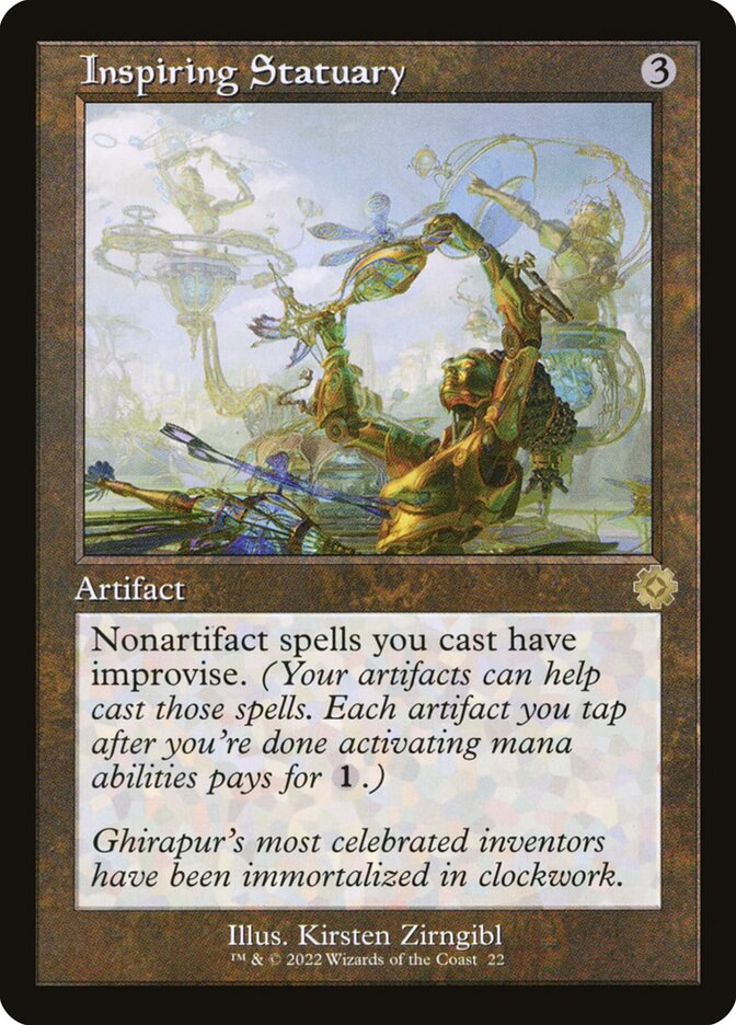 Inspiring Statuary (#022) (Retro Frame) - (Foil): The Brothers' War Retro Artifacts
