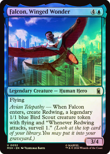 Falcon, Winged Wonder - (Foil): Marvel Super Heroes