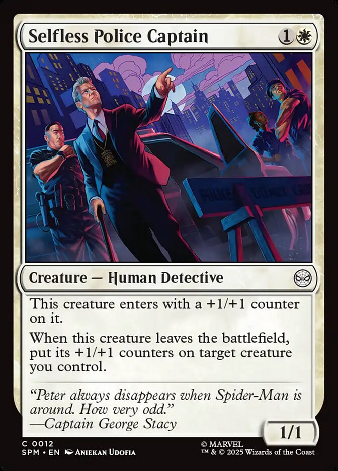 Selfless Police Captain: Marvel's Spider-Man
