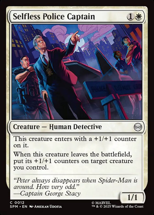 Selfless Police Captain: Marvel's Spider-Man