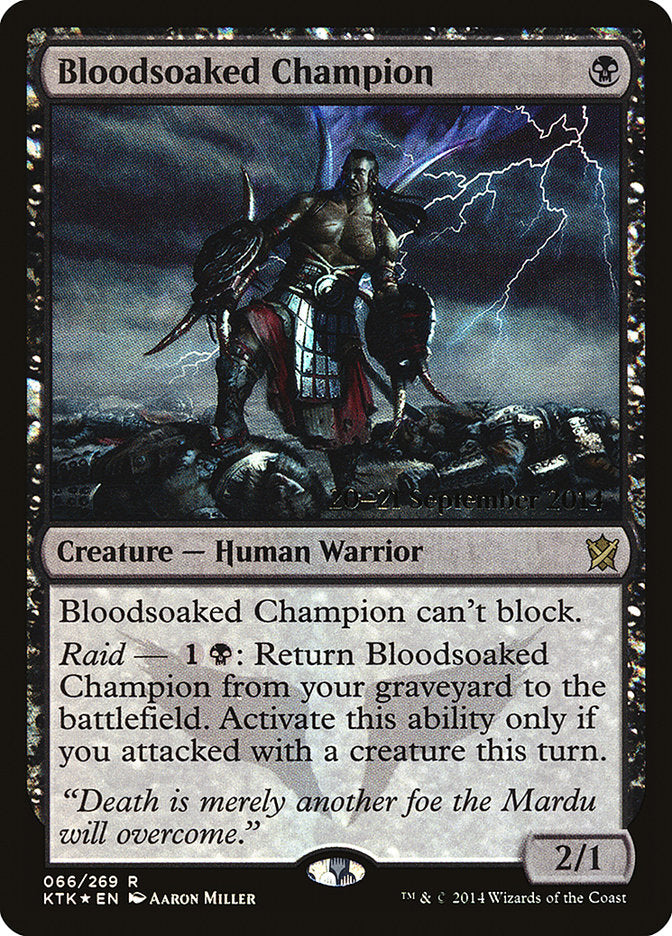 Bloodsoaked Champion - (Foil): Khans of Tarkir Promos