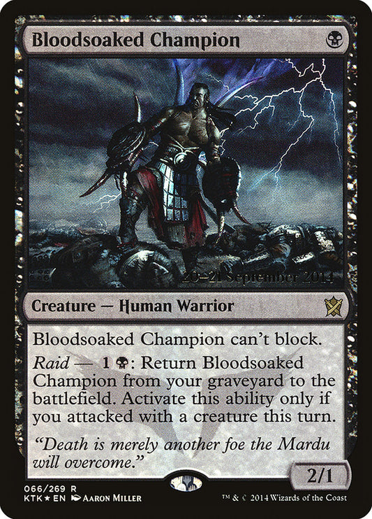 Bloodsoaked Champion - (Foil): Khans of Tarkir Promos