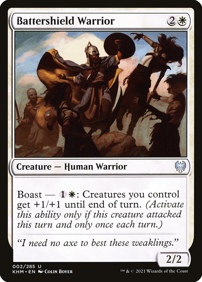 Battershield Warrior - (Foil): Kaldheim