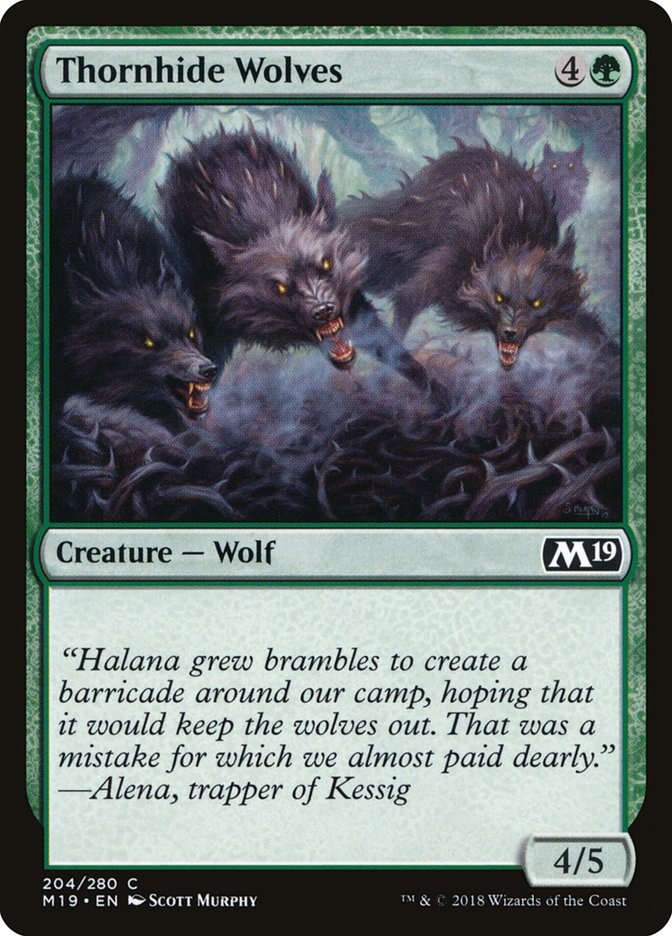 Thornhide Wolves: Core Set 2019