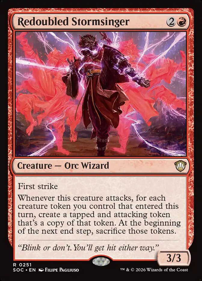 Redoubled Stormsinger: Secrets of Strixhaven Commander