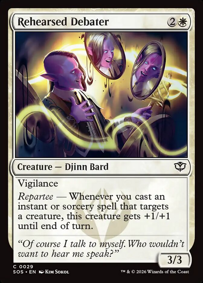 Rehearsed Debater - (Foil): Secrets of Strixhaven