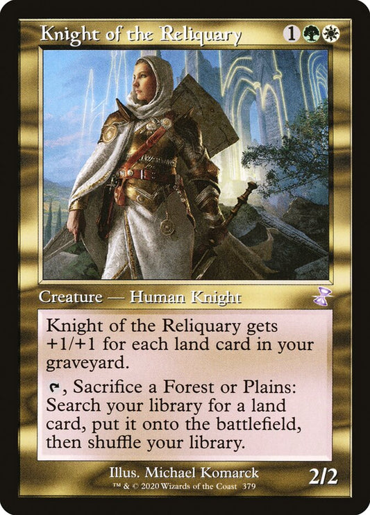 Knight of the Reliquary (Retro Frame) - (Foil): Time Spiral Remastered