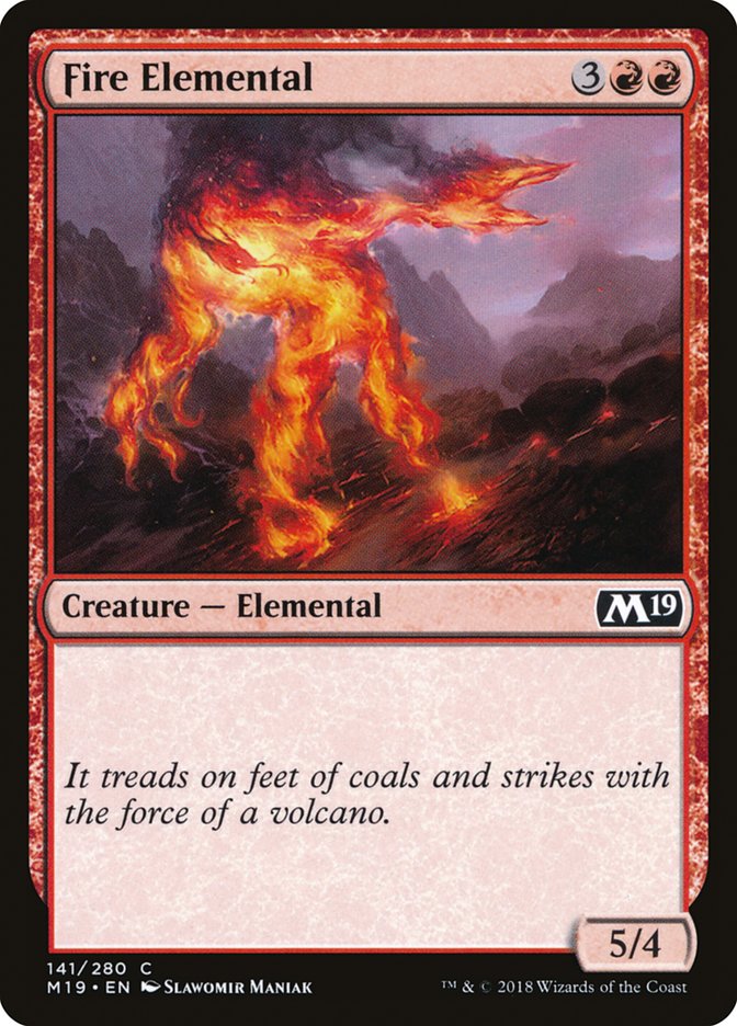 Fire Elemental - (Foil): Core Set 2019