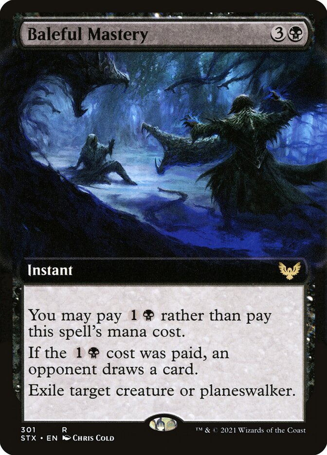 Baleful Mastery (Extended Art) - (Foil): Strixhaven: School of Mages