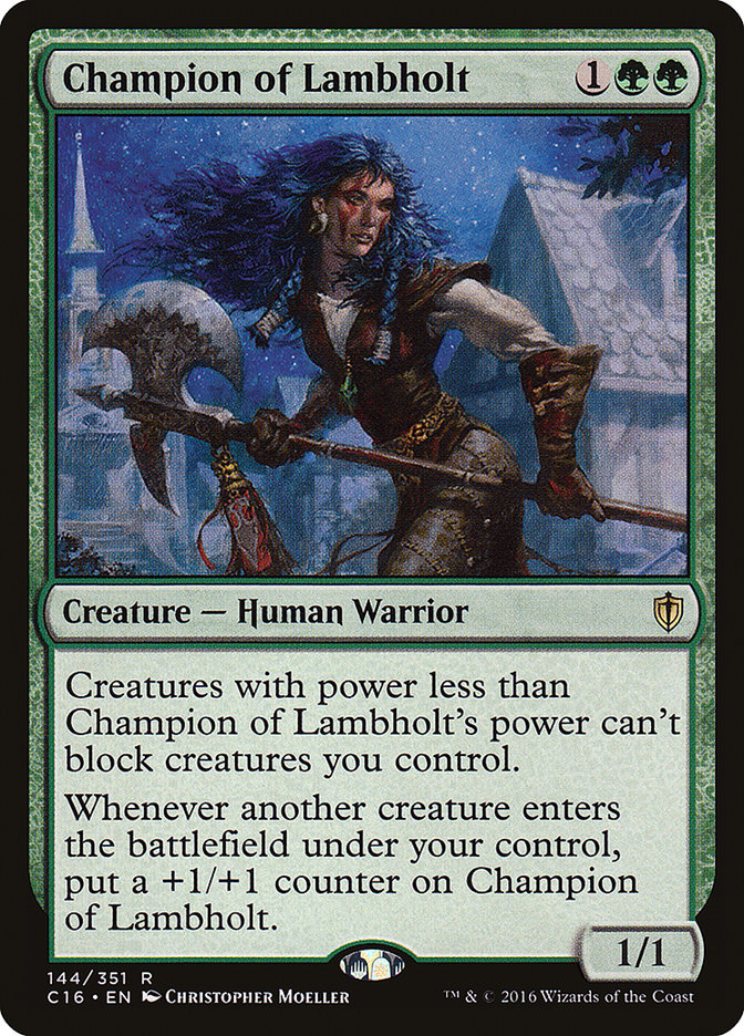 Champion of Lambholt: Commander 2016