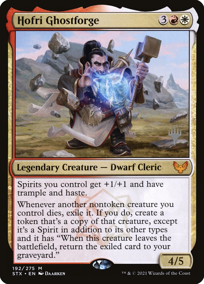 Hofri Ghostforge (Promo Pack) (Strixhaven: School of Mages) - (Foil): Strixhaven: School of Mages Promos
