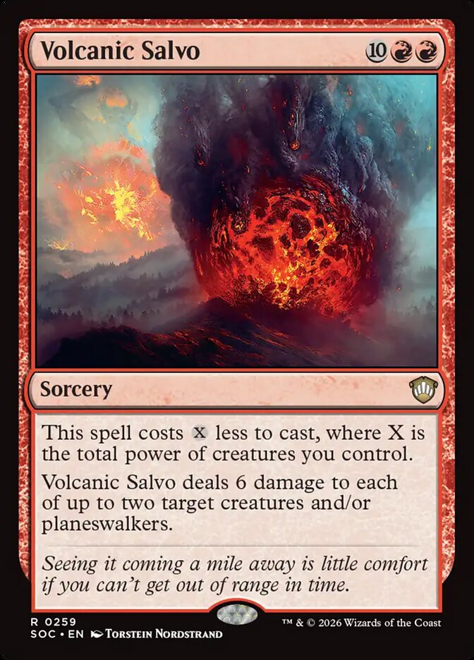 Volcanic Salvo: Secrets of Strixhaven Commander
