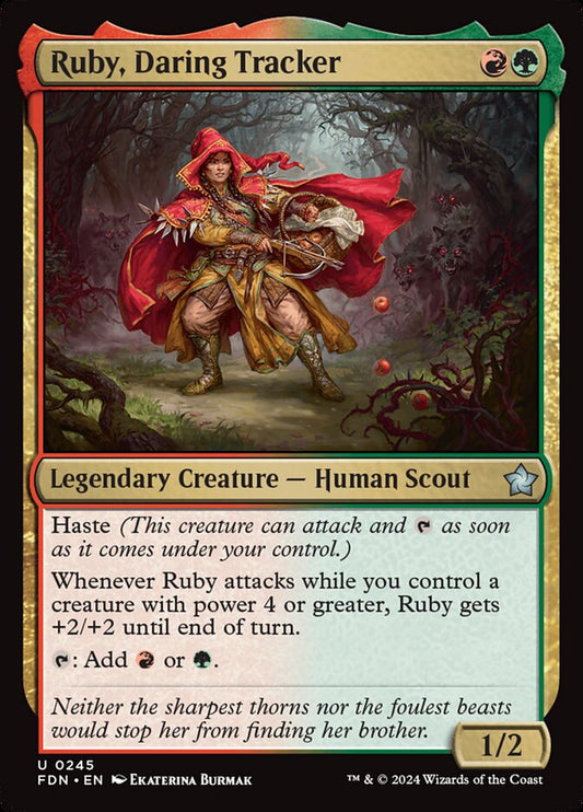 Ruby, Daring Tracker - (Foil): Foundations