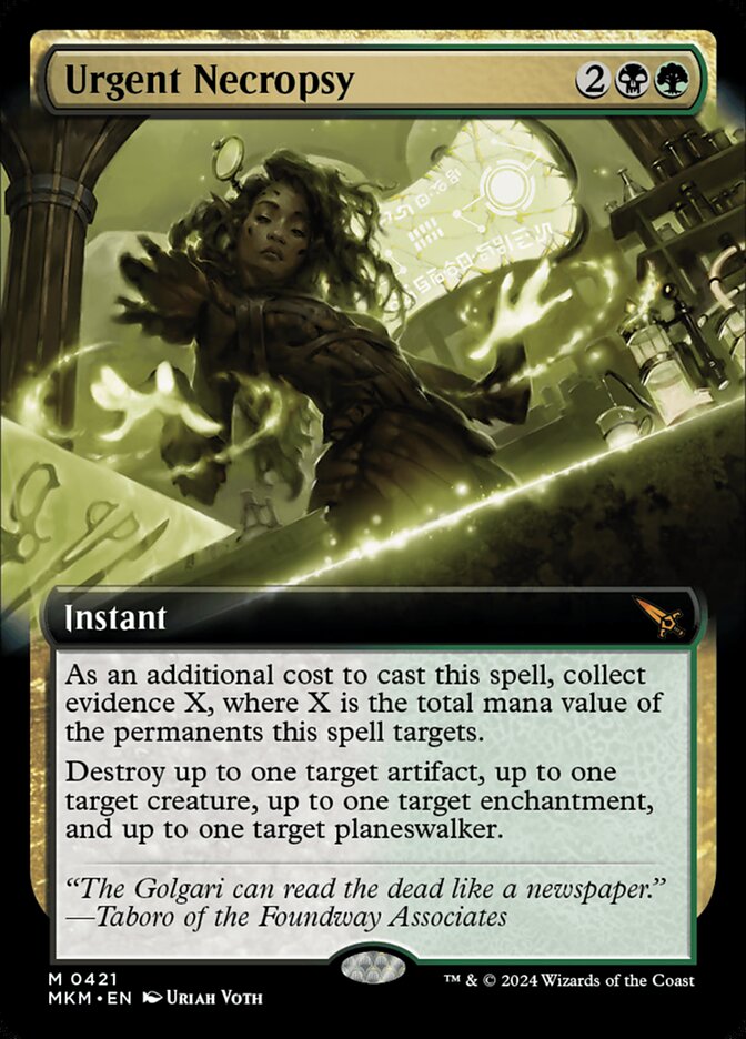 Urgent Necropsy (Extended Art) - (Foil): Murders at Karlov Manor
