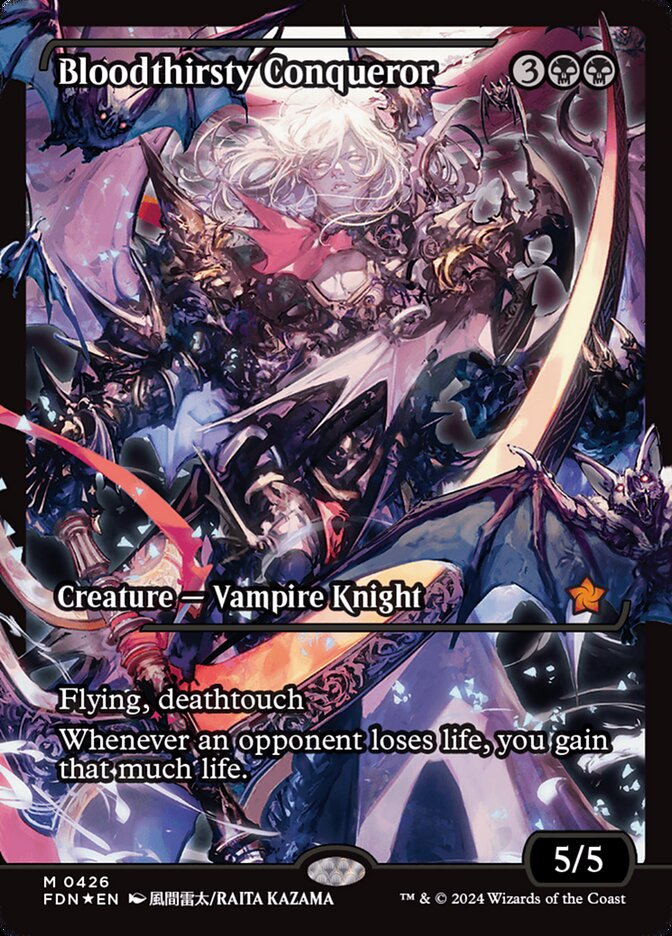 Bloodthirsty Conqueror (Showcase) - (Foil): Foundations