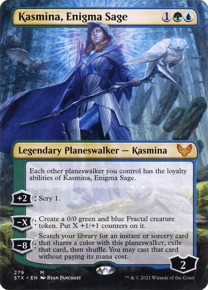 Kasmina, Enigma Sage (Borderless): Strixhaven: School of Mages