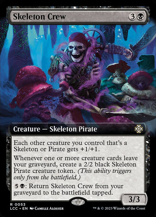 Skeleton Crew (Extended Art): The Lost Caverns of Ixalan Commander