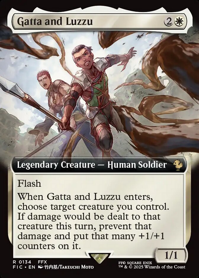 Gatta and Luzzu (Extended Art) - (Foil): Final Fantasy Commander