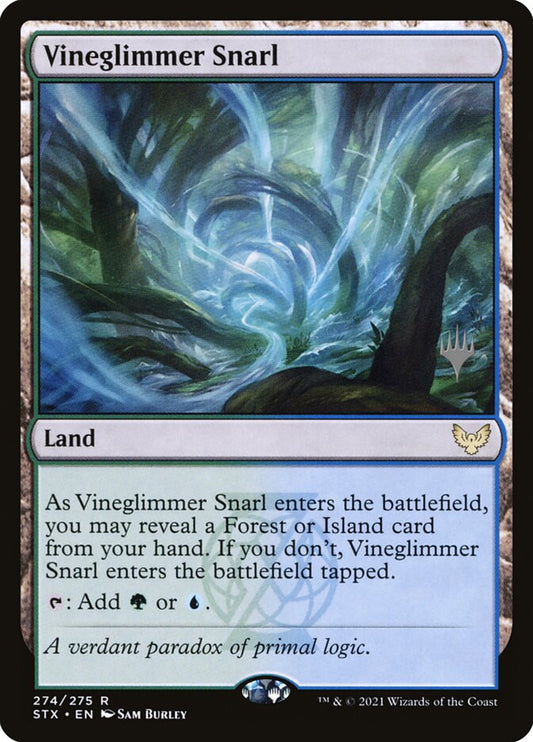 Vineglimmer Snarl (Promo Pack) (Strixhaven: School of Mages) - (Foil): Strixhaven: School of Mages Promos