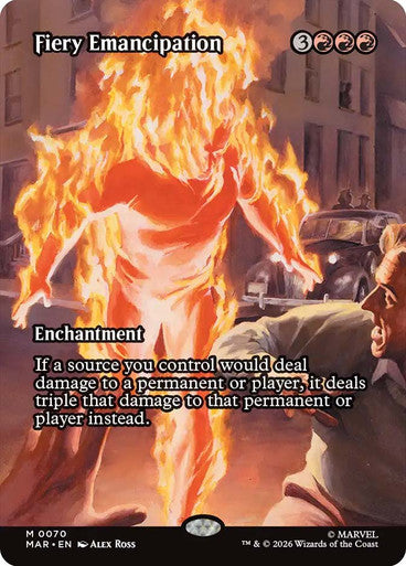 Fiery Emancipation (Borderless) (#070): Marvel Universe
