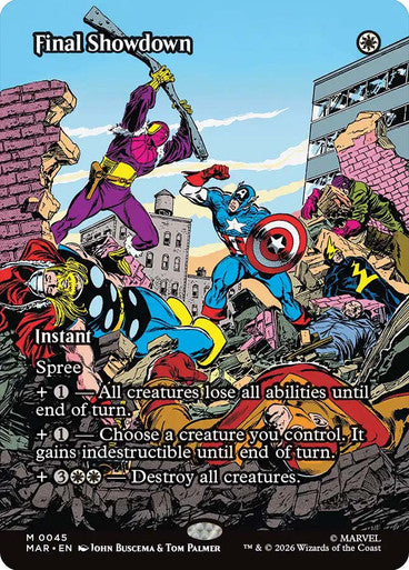 Final Showdown (Borderless) (#045): Marvel Universe