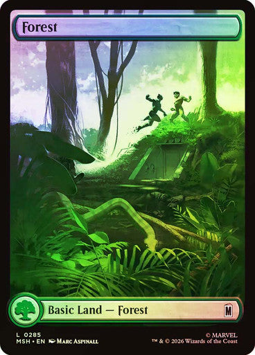 Forest (Full Art) (#285) - (Foil): Marvel Super Heroes