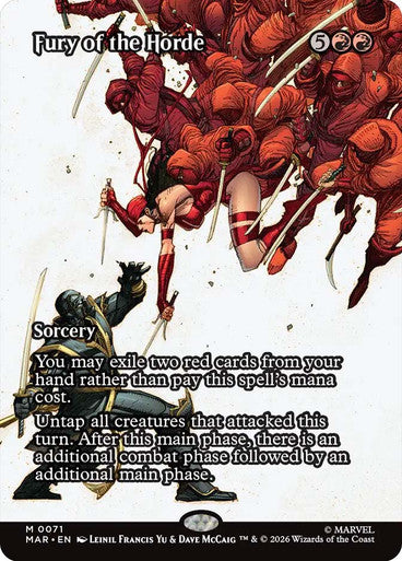 Fury of the Horde (Borderless) (#071): Marvel Universe