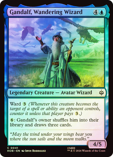 Gandalf, Wandering Wizard - (Foil): The Hobbit