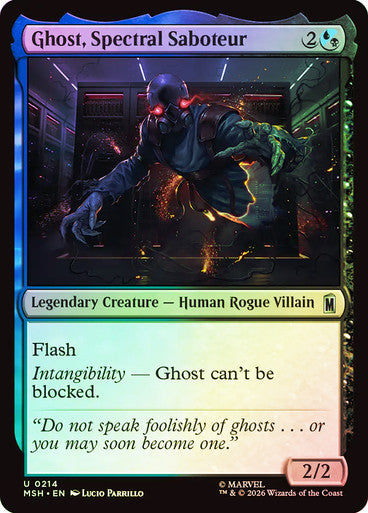Ghost, Spectral Saboteur - (Foil): Marvel Super Heroes