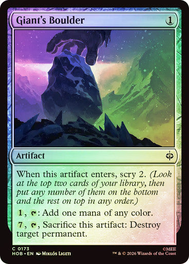 Giant's Boulder - (Foil): The Hobbit
