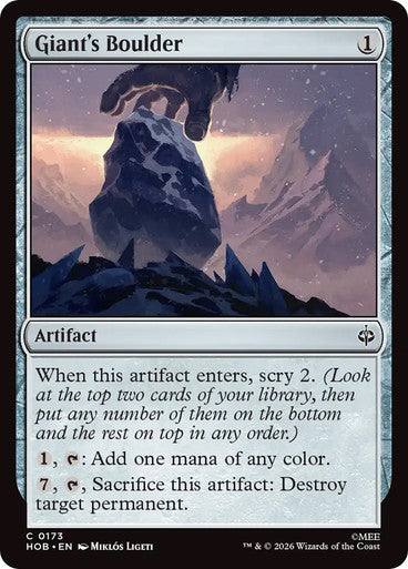 Giant's Boulder: The Hobbit