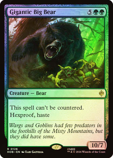 Gigantic Big Bear - (Foil): The Hobbit