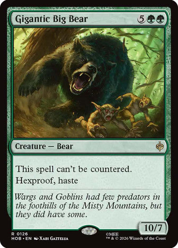 Gigantic Big Bear: The Hobbit