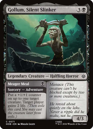 Gollum, Silent Slinker // Meager Meal: The Hobbit