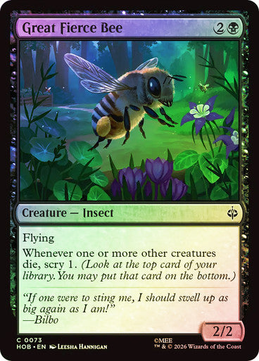 Great Fierce Bee - (Foil): The Hobbit