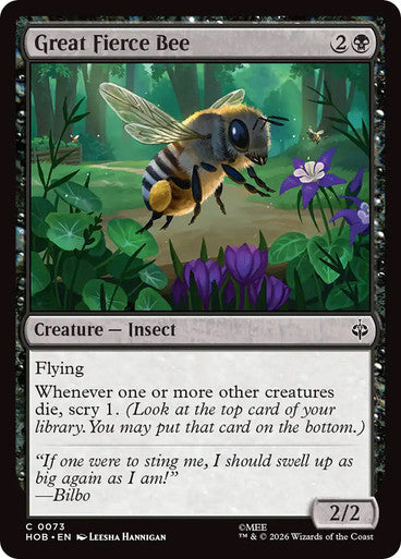 Great Fierce Bee: The Hobbit