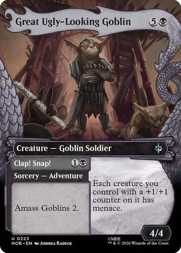 Great Ugly-Looking Goblin // Clap! Snap! (Showcase, Borderless) (#223): The Hobbit