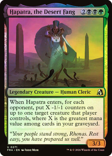 Hapatra, the Desert Fang - (Foil): Reality Fracture