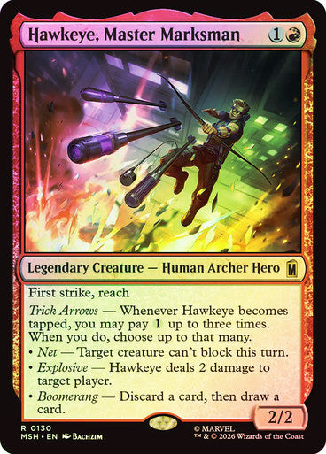 Hawkeye, Master Marksman - (Foil): Marvel Super Heroes