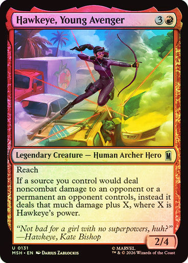 Hawkeye, Young Avenger - (Foil): Marvel Super Heroes