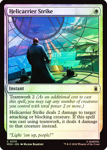 Helicarrier Strike - (Foil): Marvel Super Heroes