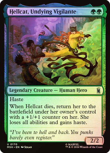 Hellcat, Undying Vigilante - (Foil): Marvel Super Heroes