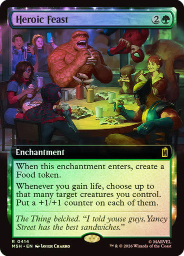 Heroic Feast (Extended Art) (#414) - (Foil): Marvel Super Heroes