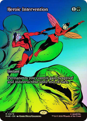 Heroic Intervention (Borderless) (#079) - (Foil): Marvel Universe