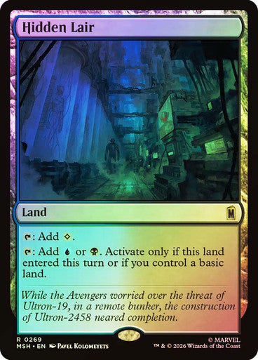 Hidden Lair - (Foil): Marvel Super Heroes