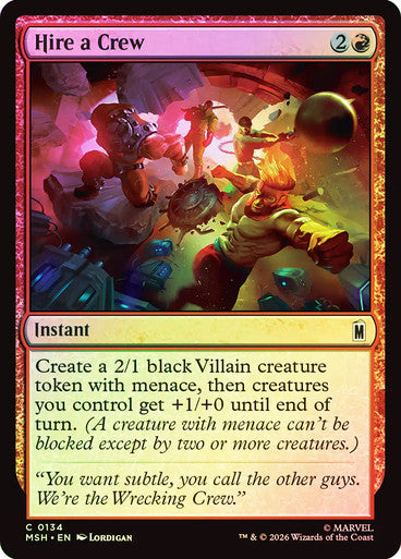 Hire a Crew - (Foil): Marvel Super Heroes
