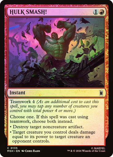 HULK SMASH! - (Foil): Marvel Super Heroes