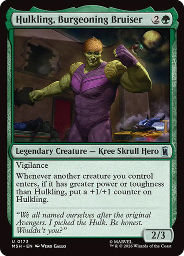 Hulkling, Burgeoning Bruiser: Marvel Super Heroes