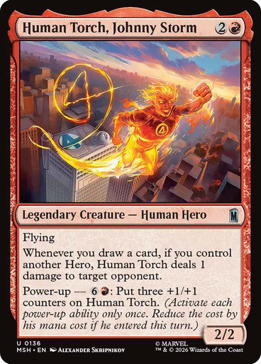 Human Torch, Johnny Storm: Marvel Super Heroes