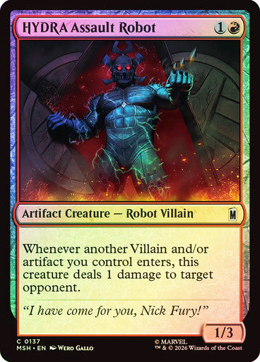 HYDRA Assault Robot - (Foil): Marvel Super Heroes